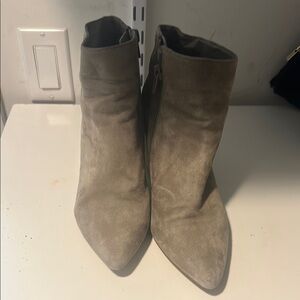 Steven By Steve Madden Tan Suede Ankle Booties